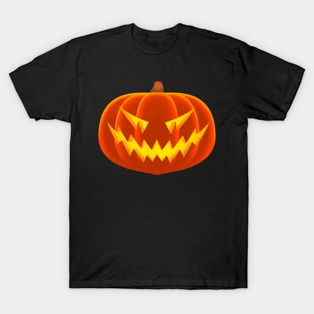 Spooky Pumpkin T-Shirt by tommartinart